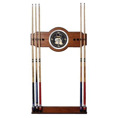 411-188 - Wake Forest University Wood & Mirror Pool Cue Wall Rack