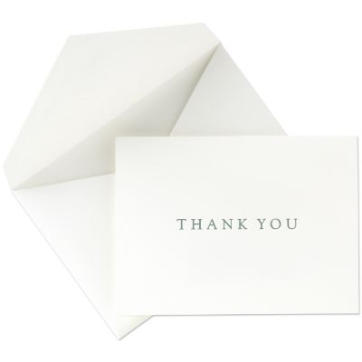 Buy thank you cards - Crane & Co. Traditional Green Intaglio Thank You Cards