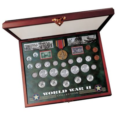 411-563 - World War II Coin & Stamp Set (15 Coins)