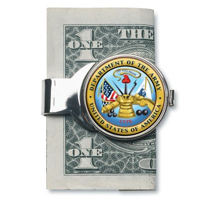 411-638 - U.S. Army John F. Kennedy Half Dollar Money Clip