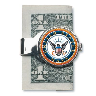 411-640 - U.S. Navy John F. Kennedy Half Dollar Money Clip
