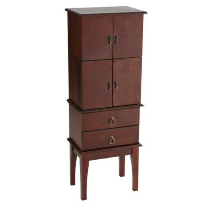 CHERRY JEWELRY ARMOIRE