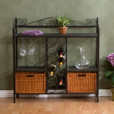 413-031 - Celtic Two Drawer Baker's Wine Storage Rack