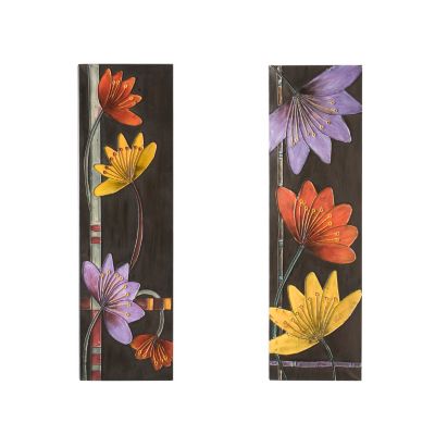 413-212 - In Bloom 31" x 10" Wall Panels - Set of Two