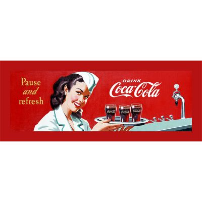 414-332 - Coca-Cola "Coke Waitress" Stretched Canvas Print