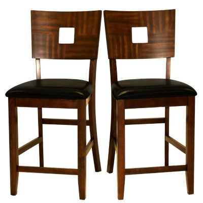 414-342 - HomeBasica 42" Counter-Height Chairs- Set of Two