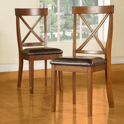 415-959 - HomeBasica X-Back Dining Chairs - Set of Two