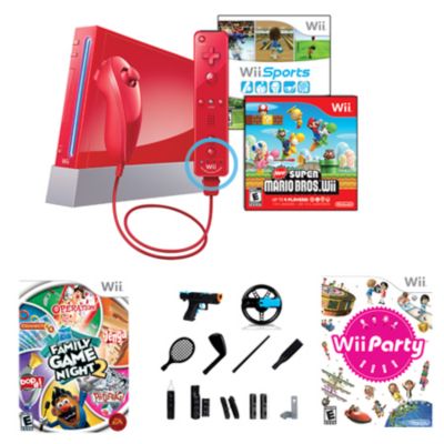 LIMITED EDITION RED WII WITH NEW SUPER M