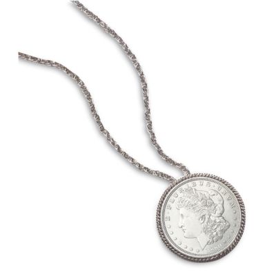 418-100 - MORGAN SILVER DOLLAR PIN/PENDANT