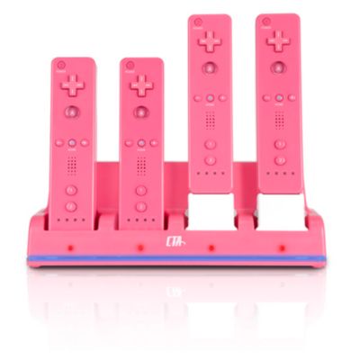 418-253 - Nintendo Wii Pink Quad Charger Accessory