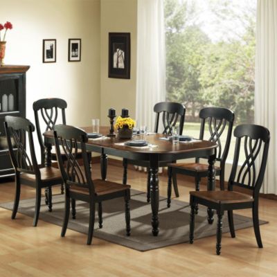 418-892 - Seven-Piece Casual Country Dining Set
