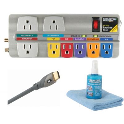 419-630 - Monster HD Performance Kit w/ 8 ft. HDMI 700 Cable, ScreenClean & HT700 Power Center