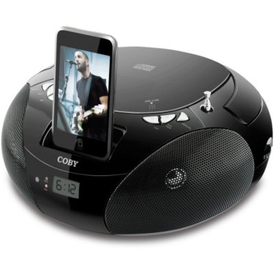 419-656 - Coby CSMP142 Portable CD Boombox for iPod