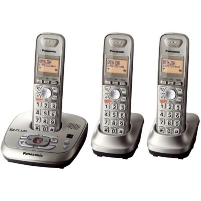 419-773 - Panasonic KX-TG4023N DECT 6.0 Plus 1.9 GHZ Expandable Set-of-Three Digital Cordless Telephones