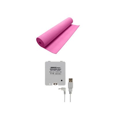 420-067 - Nintendo Wii Yoga Mat & Battery Pack Combo Accessory Pack