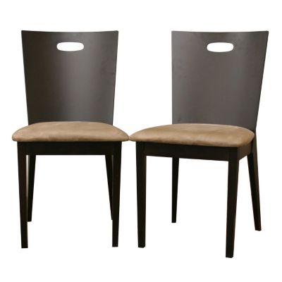 420-495 - Lamar Dark Brown Set-of-Two Modern Dining Chairs