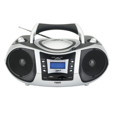 420-976 - Naxa Portable MP3/CD w/ Text Display, AM/FM, USB Input & SD/MMC Card Slot