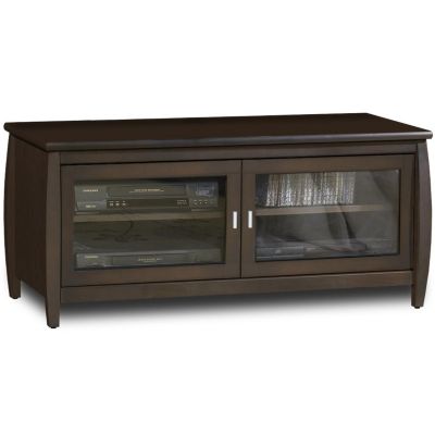 TechCraft 48-inch Wide Flat Panel A/V Credenza, Walnut Finish