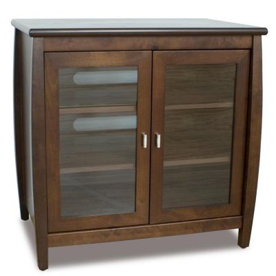 421-779 - TechCraft Flat Panel Hi-Boy TV Stand Walnut Finish A/V Cabinet