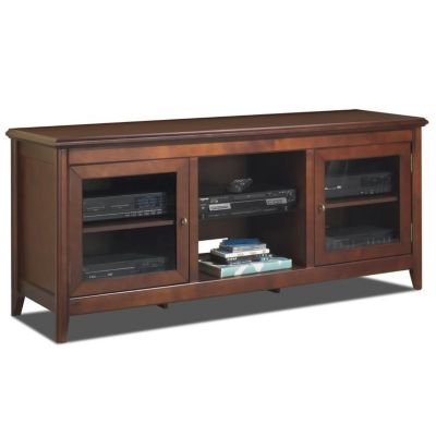 421-795 - TechCraft 62" Flat Panel Walnut Finish A/V Cabinet Credenza