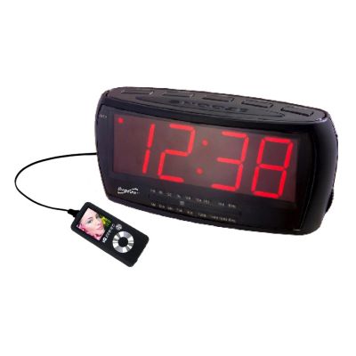 421-914 - Supersonic Digital Jumbo Alarm Clock w/ AM/FM Radio