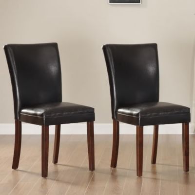 423-006 - HomeBasica Collection Dark Brown Dining Chair - Set of Two