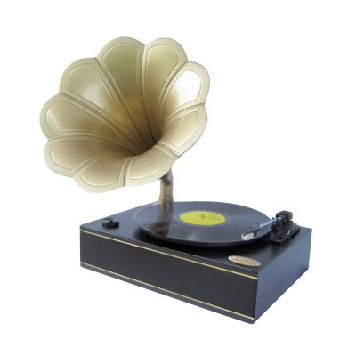 423-402 - Pyle PNGTT1B Classic Horn Phonograph / Turntable