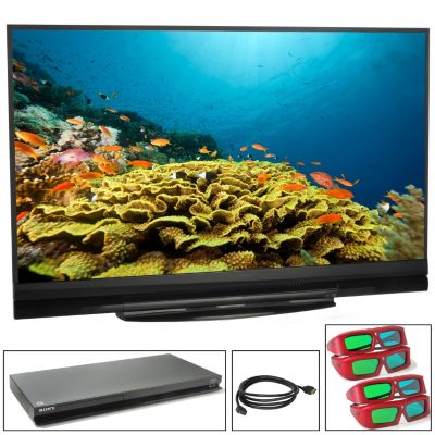 Mitsubishi   Players on Mitsubishi 60  1080p 3d Dlp Hdtv W  Blu Ray Player  Hdmi Cable   Four