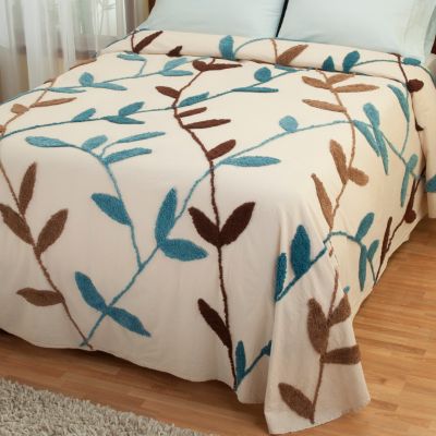 North Shore Linens "Wandering Vines" Chenille Bedspread