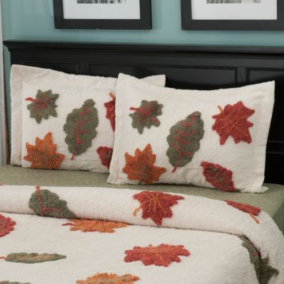 North Shore Linens "Autumn Leaves" Chenille Sham
