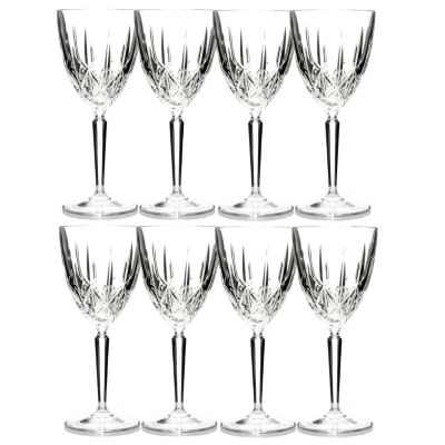 MARQUIS BY WATERFORD SPARKLE GLASSES- SET OF EIGHT