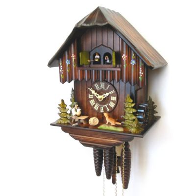 1-DAY DOUBLE DOOR MUSIC BEERDRINKER CUCKOO CLOCK
