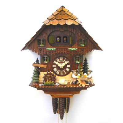 1-DAY MUSIC DOUBLE BEER DRINKER CUCKOO CLOCK