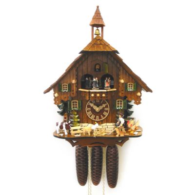 8-DAY BLACK FOREST FARMER CUCKOO CLOCK