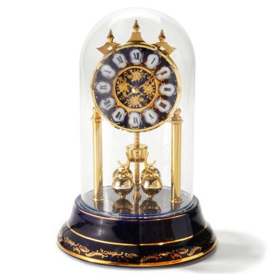 PORCELAIN CASE W/ GOLD ROSE DECALS