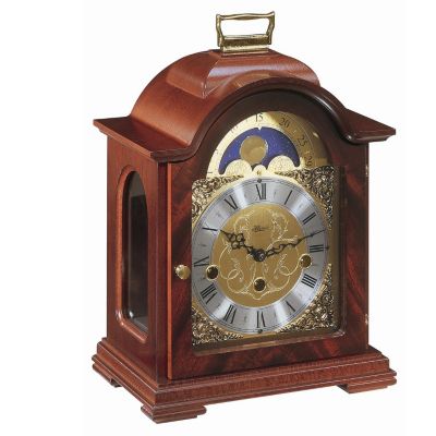 WOOD CASE MOHOGANY FINISH MECHANICAL MOVEMENT