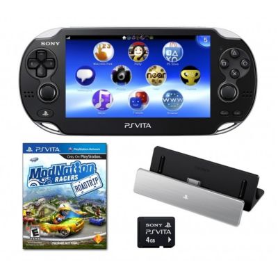 429-259 - Sony PlayStation Vita Starter Bundle w/ Handheld Console, ModNation Racers, Wi-Fi  & 4GB Memory Card