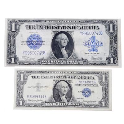1923 &1957 US DOLLAR SILVER CERTIFICATE LARGE AND SMALL NOTES