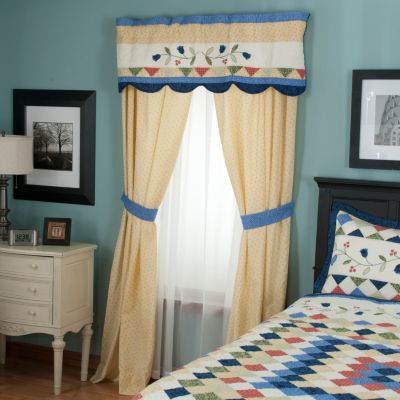 "High Falls" Valance and Drapery Panel Pair
