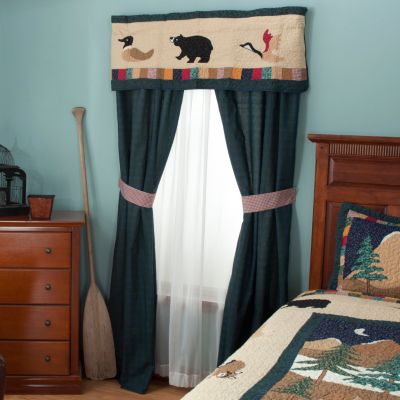 "Bear Mountain" Valance and Drapery Panel Pair