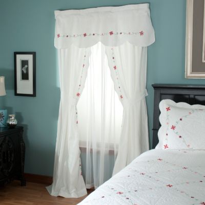 "Marie" Valance and Drapery Panel Pair
