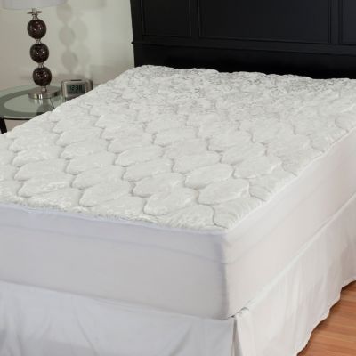 Jacquard Water Resistant Mattress Pad with Fitted Skirt