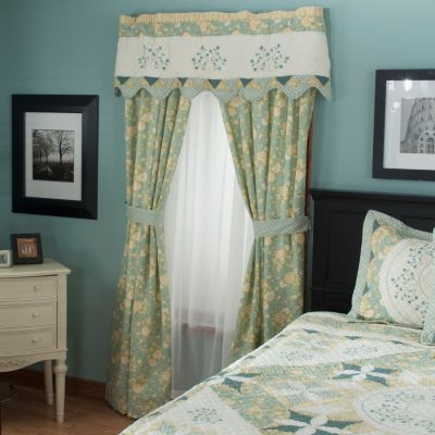 "Meadow Song" Valance and Drapery Panel Pair