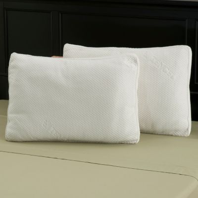 North Shore Linens Polyester and Tencel Gusseted Fiber Pillow Pair