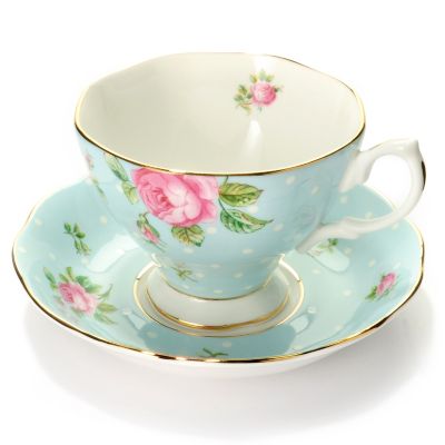 429-870 - Royal Albert&reg; Polka Blue Two-Piece Cup & Saucer Set