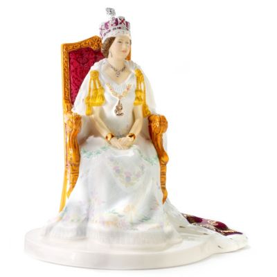 Royal Doulton Queen Elizabeth II Jubilee Coronation Figurine