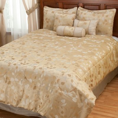 "Tonal Leaf" 7pc Comforter Set