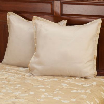 "Tonal Leaf" Euro Sham Pair