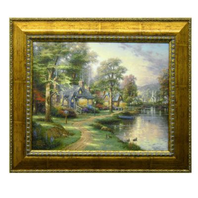 THOMAS KINKADE "HOMETOWN SERIES" TEXTURED PRINT