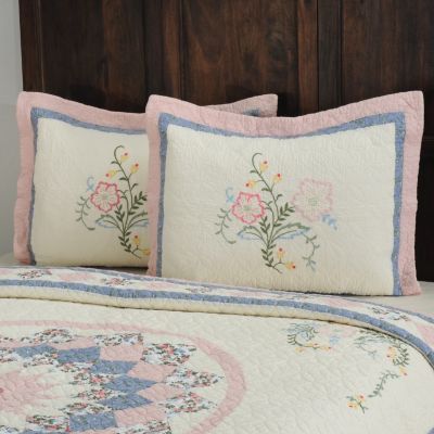 "Josie" Quilted Sham Pair